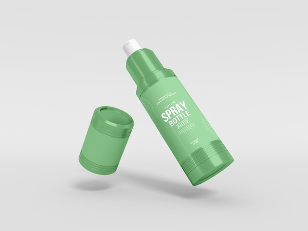 Mockup di flacone spray di profumo di lusso