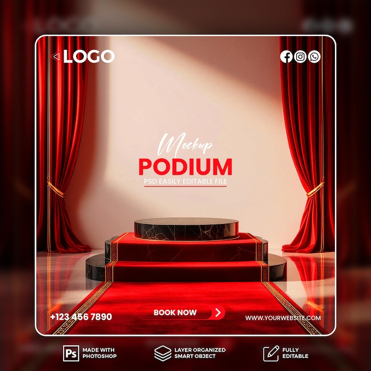 Luxury Podium Mockup