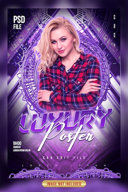 PSD luxury poster