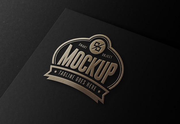 Luxury premium mockup for logo