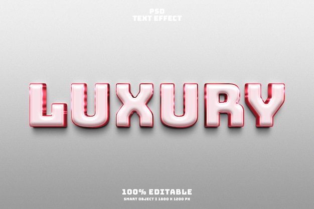 Luxury PSD Editable Text Effect Design