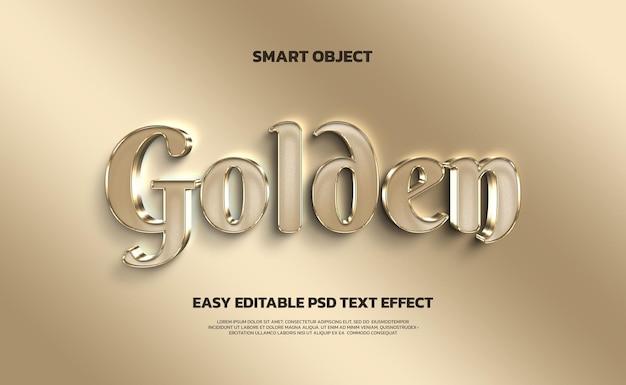 PSD luxury psd smart object easy editable text effect