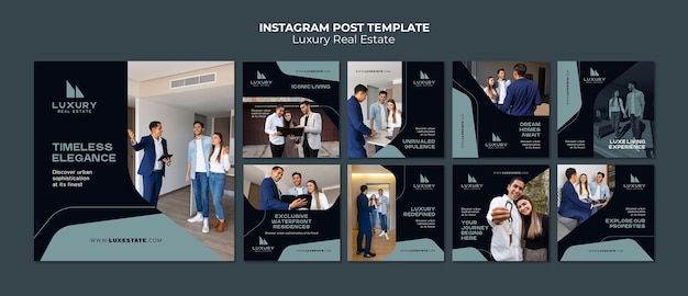 PSD luxury real estate instagram posts