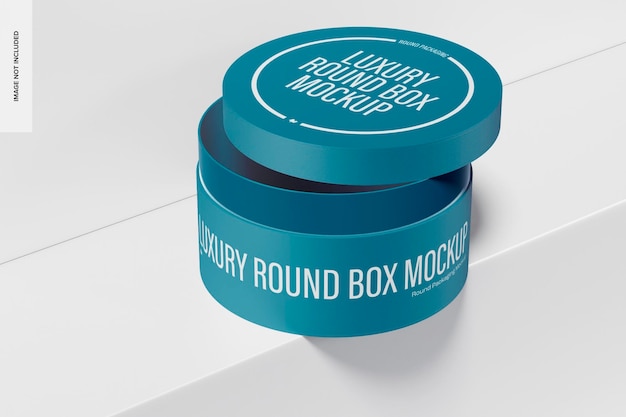 Luxury Round Box Mockup