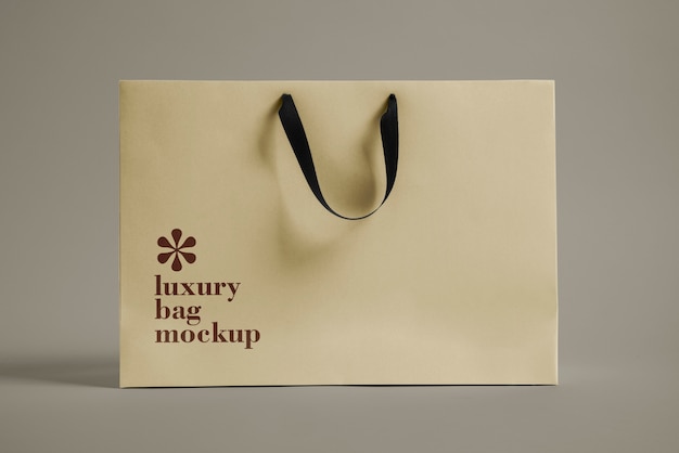 PSD luxury shopping bag mockup