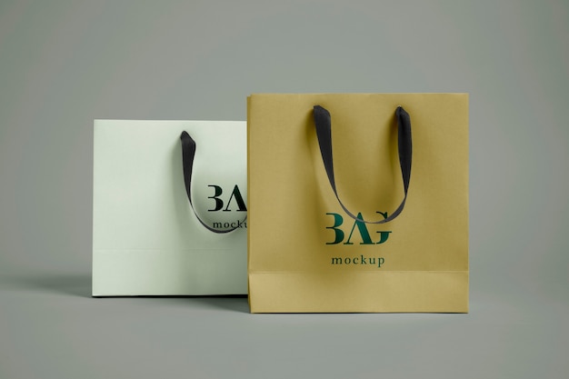 PSD luxury shopping bags mockup