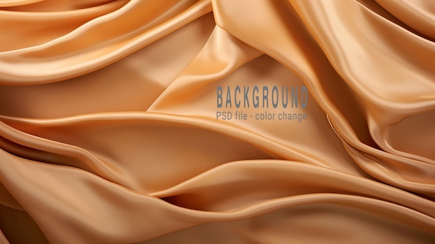 PSD luxury silk fabric wallpaper with wrinkles and fold