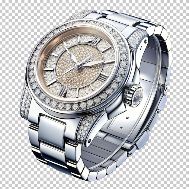 PSD luxury silver watch