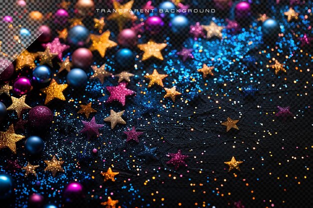 PSD luxury star pattern in transparent background