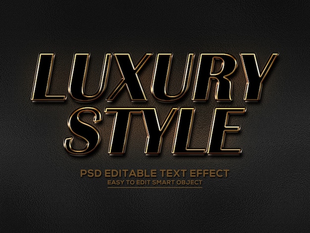 PSD luxury style text effect