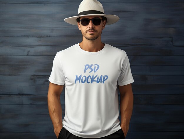 Premium PSD | Luxury t shirt mockup design psd template