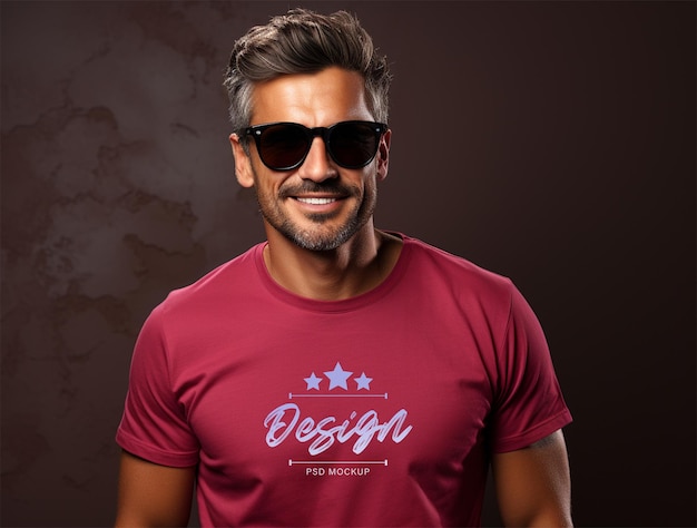 Luxury t shirt mockup design psd template