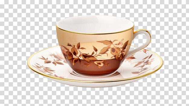 Luxury tea cup on transaprent background