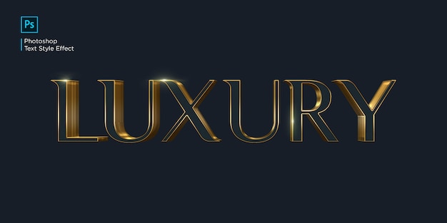 PSD luxury text effect