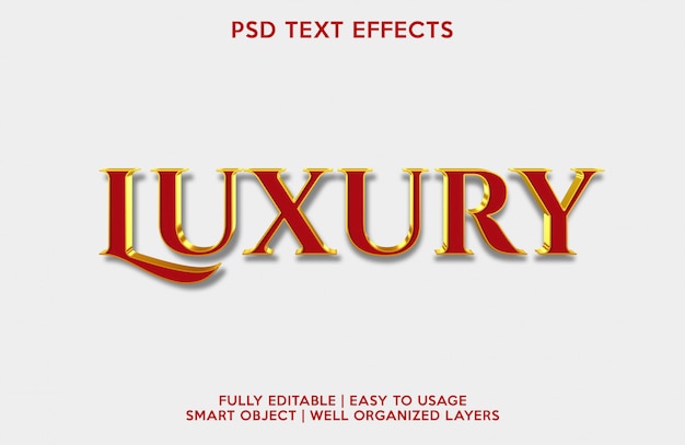 Luxury text effect