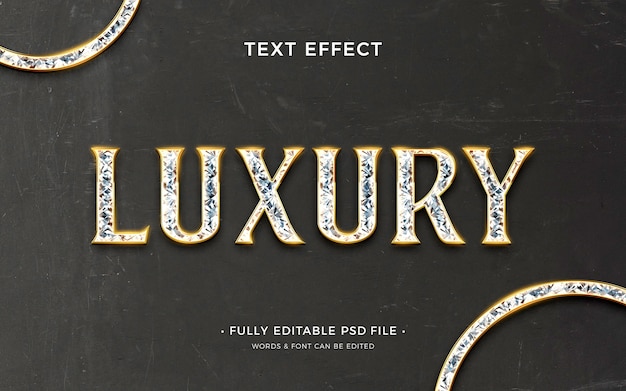 PSD luxury text effect