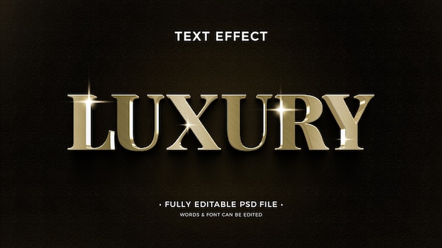 PSD luxury text effect