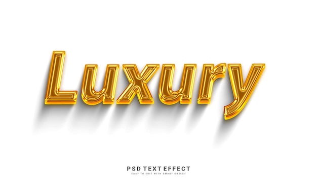 Luxury text effect