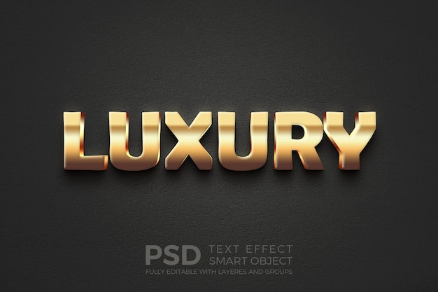 Luxury text effect