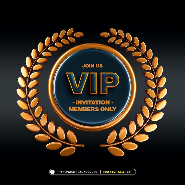 PSD luxury vip invitations and coupon with editable text effect