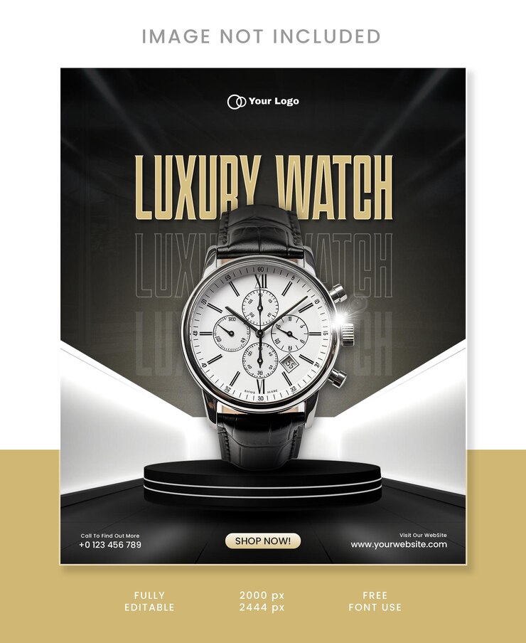 Luxury Watch Flyer Ad