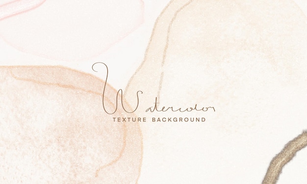 PSD luxury watercolor background with golden lines