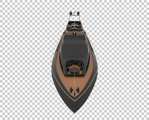 PSD Роскошная яхта на прозрачном фоне 3d рендеринг иллюстрации