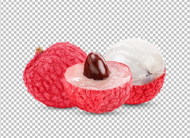 Lychee isolated on alpha layer