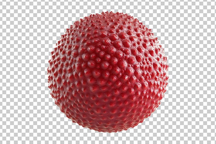 PSD a lychee isolated on transparent background