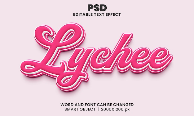 리치 텍스트 효과 편집 가능한 PSD 스크립트 글