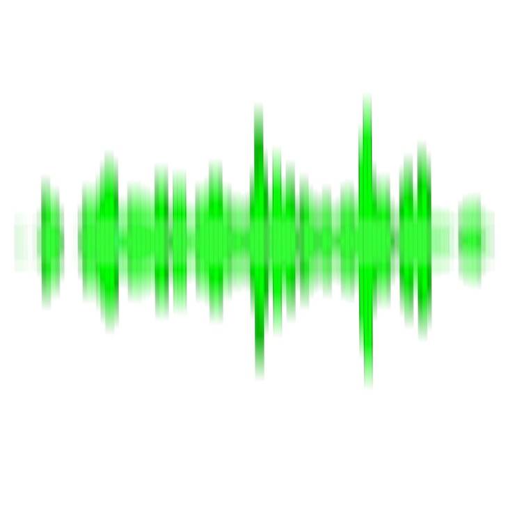 PSD lyd equalizer bølger seismogram for seismisk måling grønt signal og stemmeopptak bølgesignal