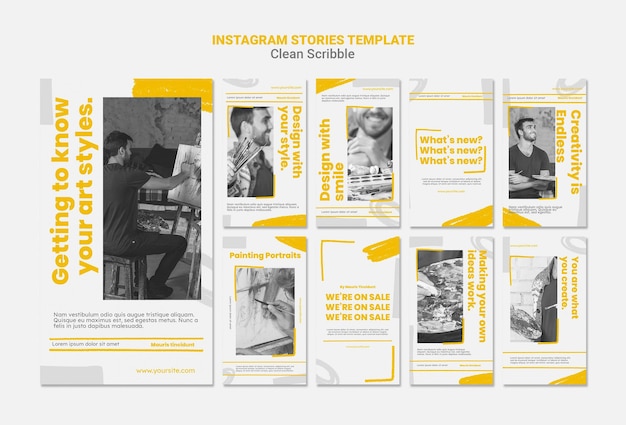 Maak krabbel Instagram-verhalen schoon