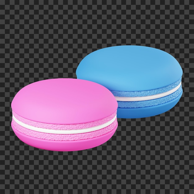 Illustrazione 3d macaron icona macaron 3d