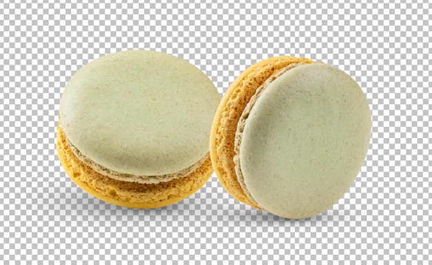 PSD macarons geïsoleerd op alfalaag