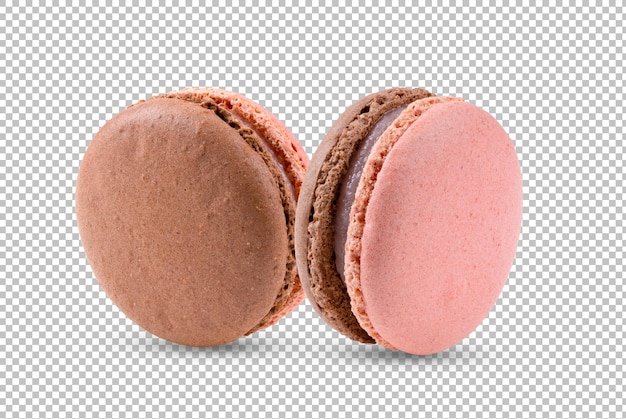 Macarons isolati su strato alfa