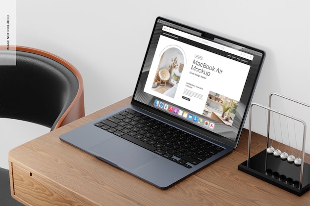 桌面模型上的MacBook Air