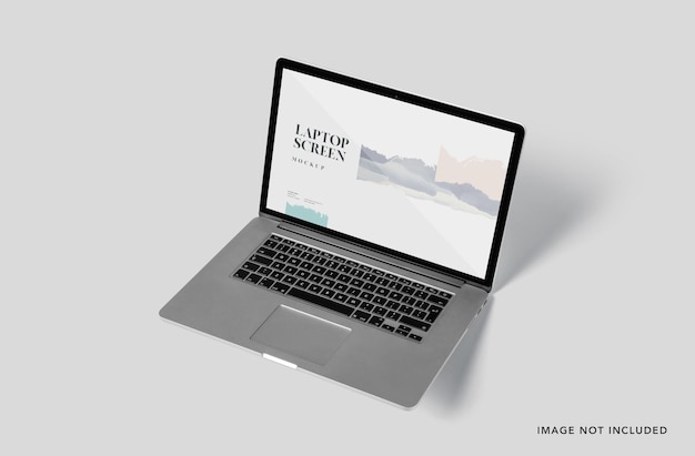 Macbook-displaymodel voor website-showcase