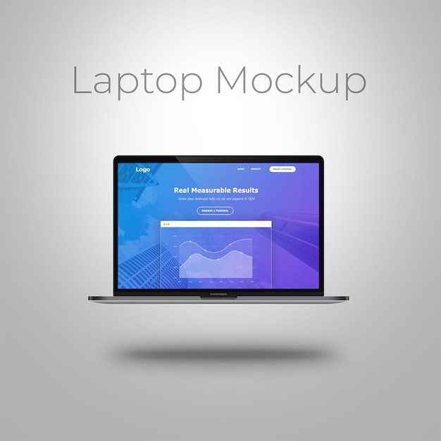 Macbook-pro laptop mockup