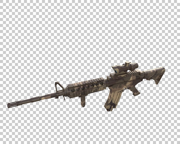 machine gun isolated on background 3d rendering illustration