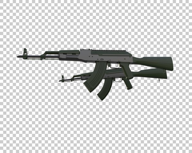 Machine gun isolated on background 3d rendering illustration