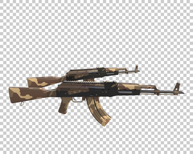 Machine gun isolated on background 3d rendering illustration