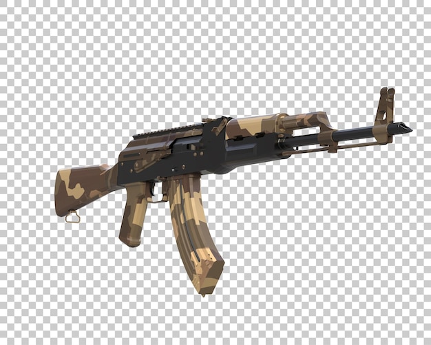 Machine gun isolated on background 3d rendering illustration