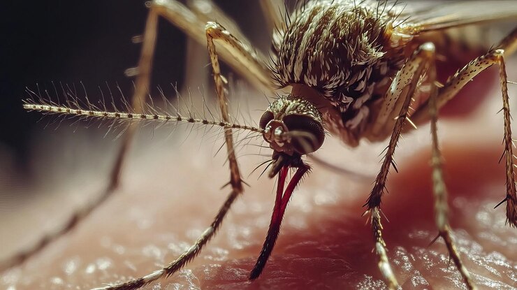 PSD macro photography of a mosquito