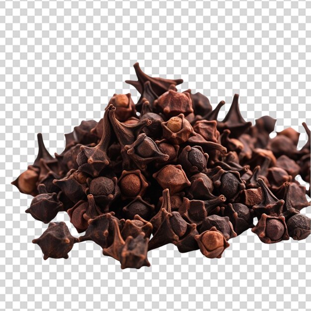 Macro a pile cloves png transparent