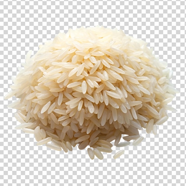 Macro shot of a rice and grain isolated on transparent background