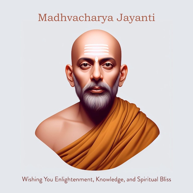 PSD madhvacharya jayanti 소셜 미디어 게시물