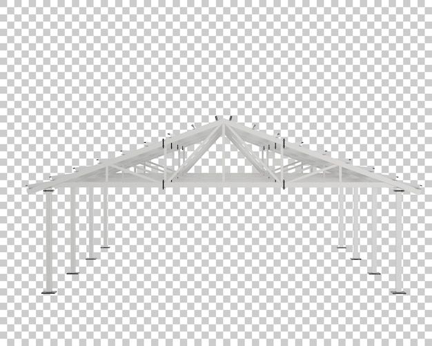 PSD magazijn frame geïsoleerd op transparante achtergrond 3d-rendering illustratie