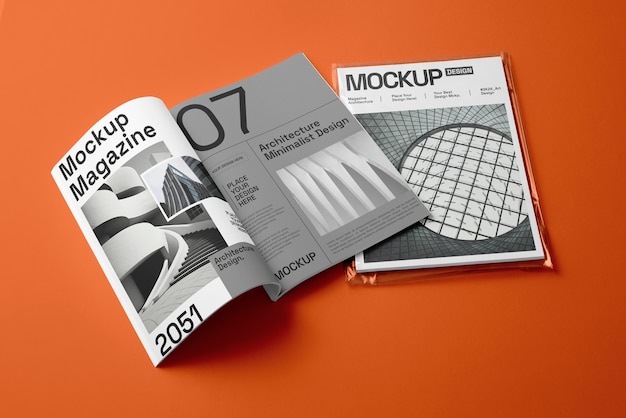 PSD magazin mockup ontwerp