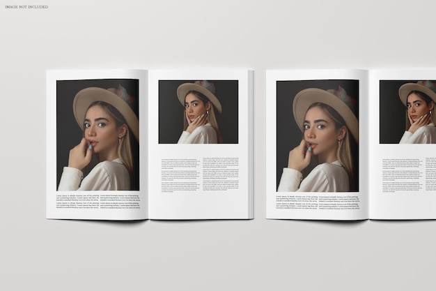 Premium PSD | Magazine a4 mockup