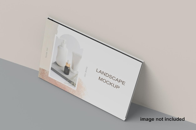 Magazine a5 landscape  mockup